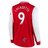 Officiële Voetbalshirt Arsenal Lacazette 9 Thuis 2022-23 Lange Mouw - Heren